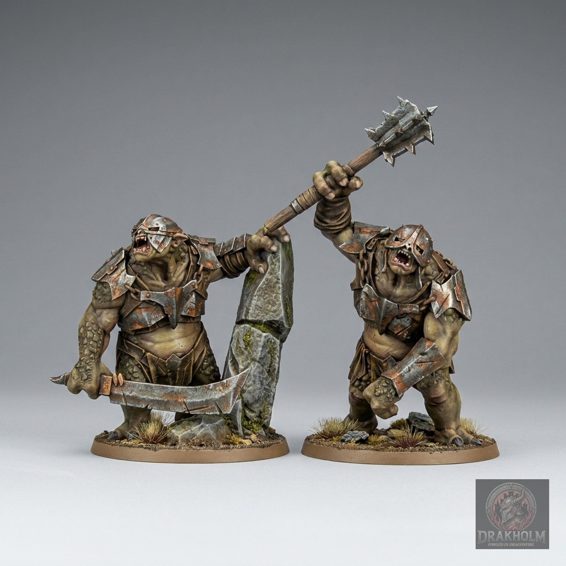 Mordor Orc Troll | Mordor Orcs | 28mm Resin Miniature | LOTR Middle-earth | Tabletop Wargaming