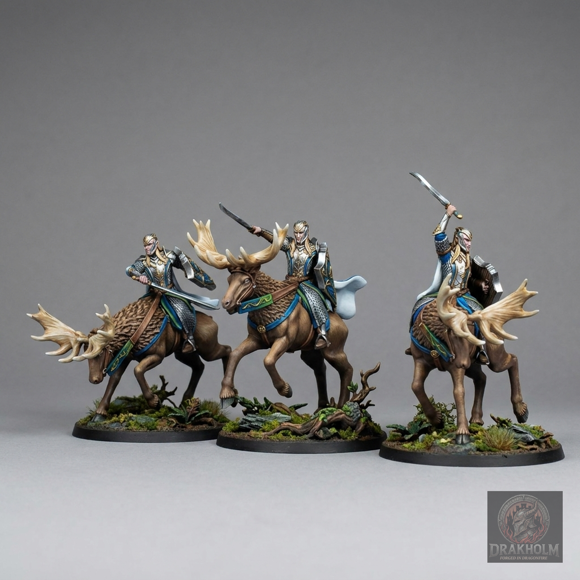 Mirkwood Elf Rider | Silvan Elves | 28mm Resin Miniature | LOTR Middle-earth | Tabletop Wargaming