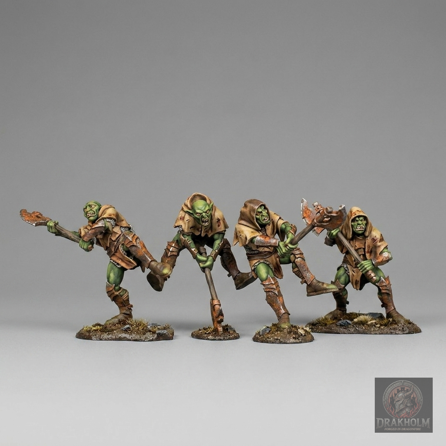 Moria Goblin Axe Warrior | Moria Goblins | 28mm Resin Miniature | LOTR Middle-earth | Tabletop Wargaming