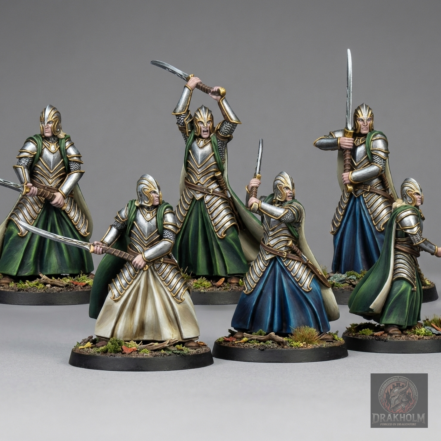 Dark Elf Swordsman | Dark Elves | 28mm Resin Miniature | LOTR Middle-earth | Tabletop Wargaming