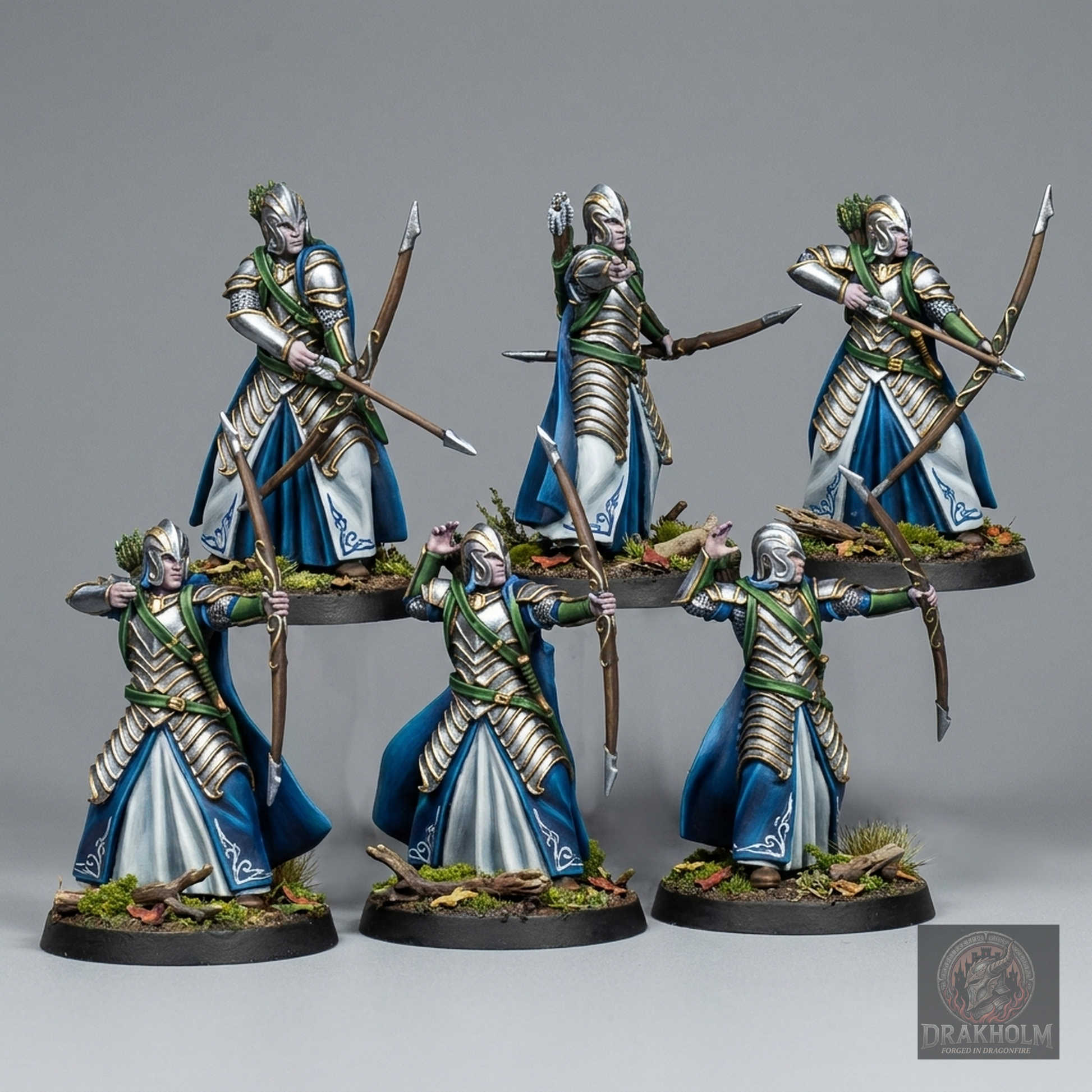 Dark Elf Archer | Dark Elves | 28mm Resin Miniature | LOTR Middle-earth | Tabletop Wargaming