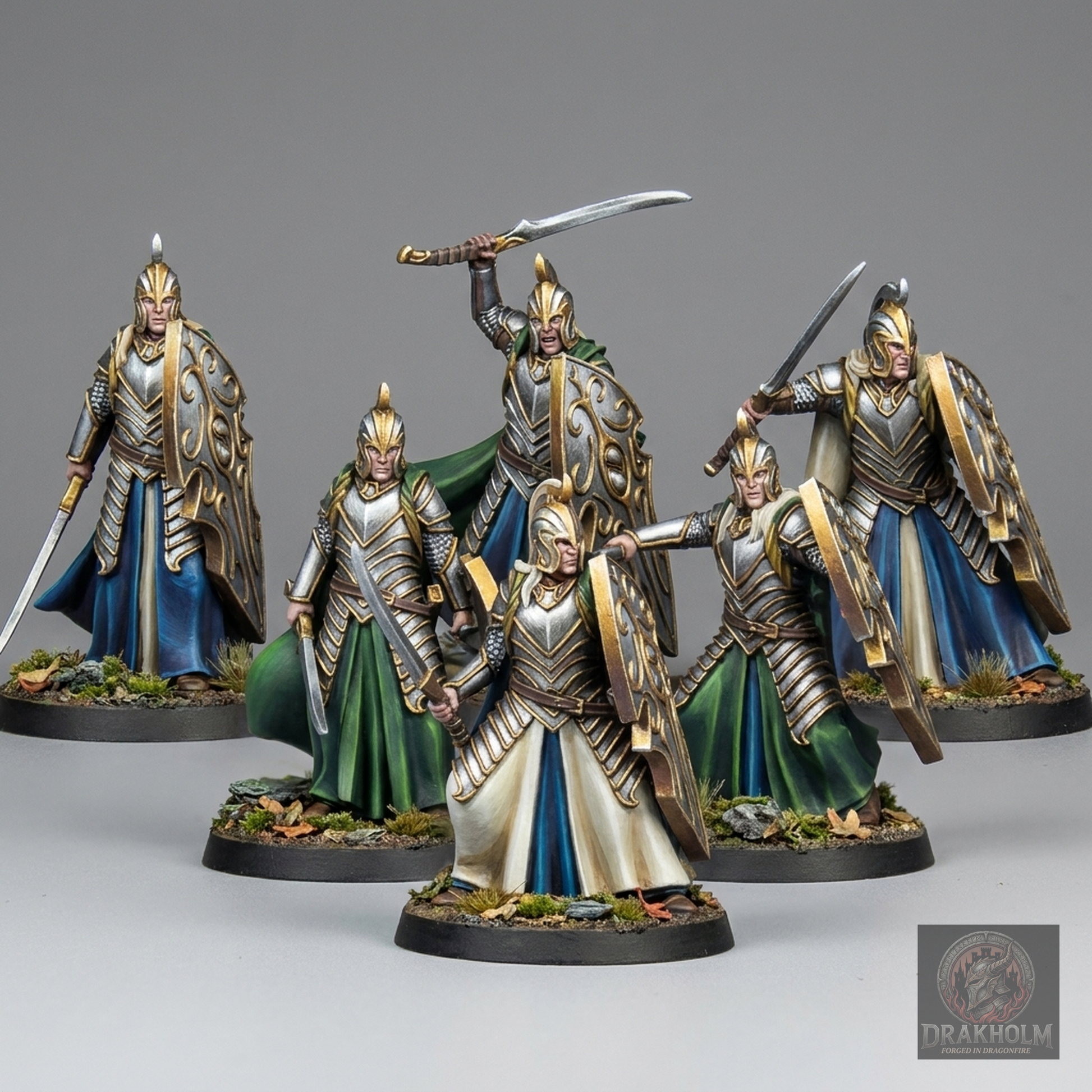 Dark Elf Swordsman | Dark Elves | 28mm Resin Miniature | LOTR Middle-earth | Tabletop Wargaming
