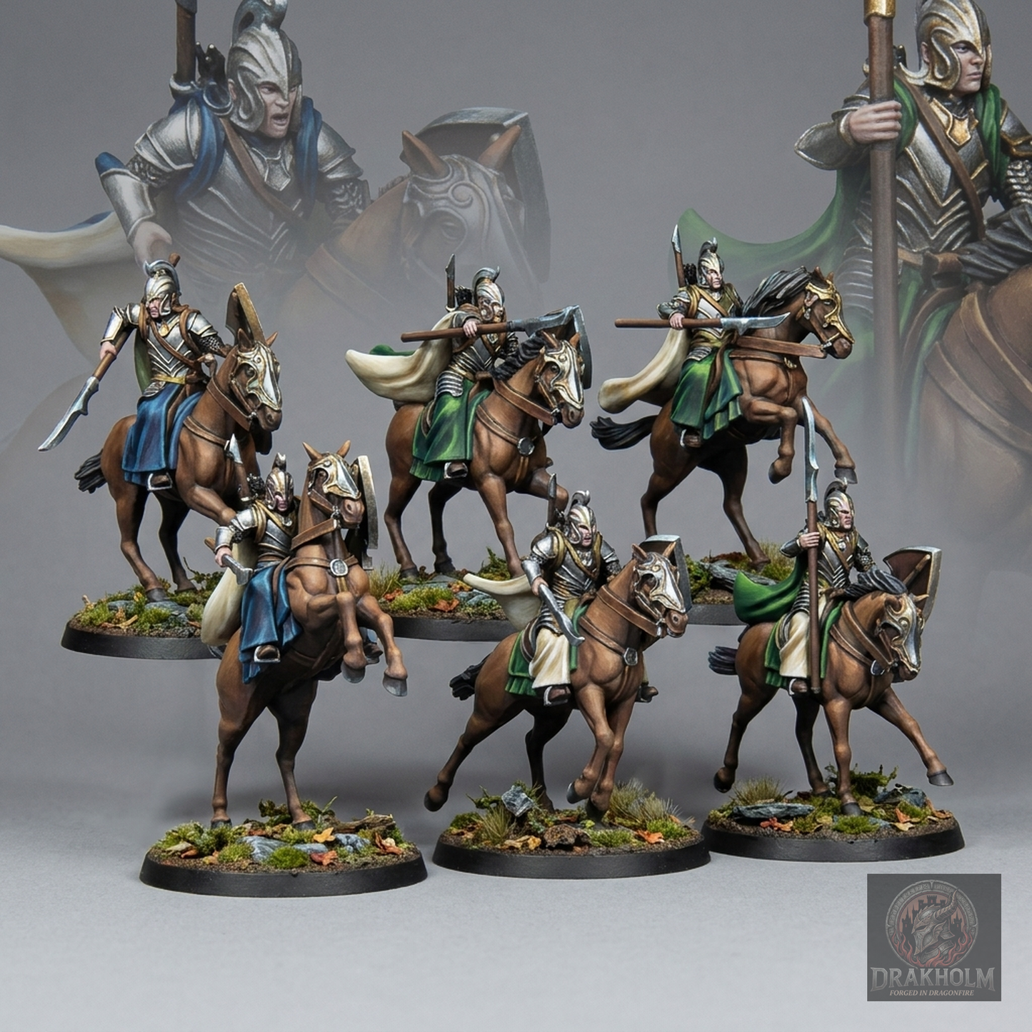 Rivendell Elf Knight | High Elves | 28mm Resin Miniature | LOTR Middle-earth | Tabletop Wargaming