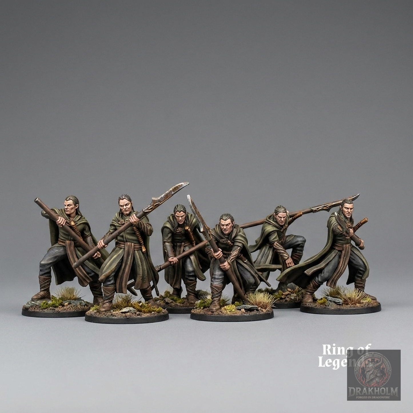 Rivendell Elf Spearman | High Elves | 28mm Resin Miniature | LOTR Middle-earth | Tabletop Wargaming
