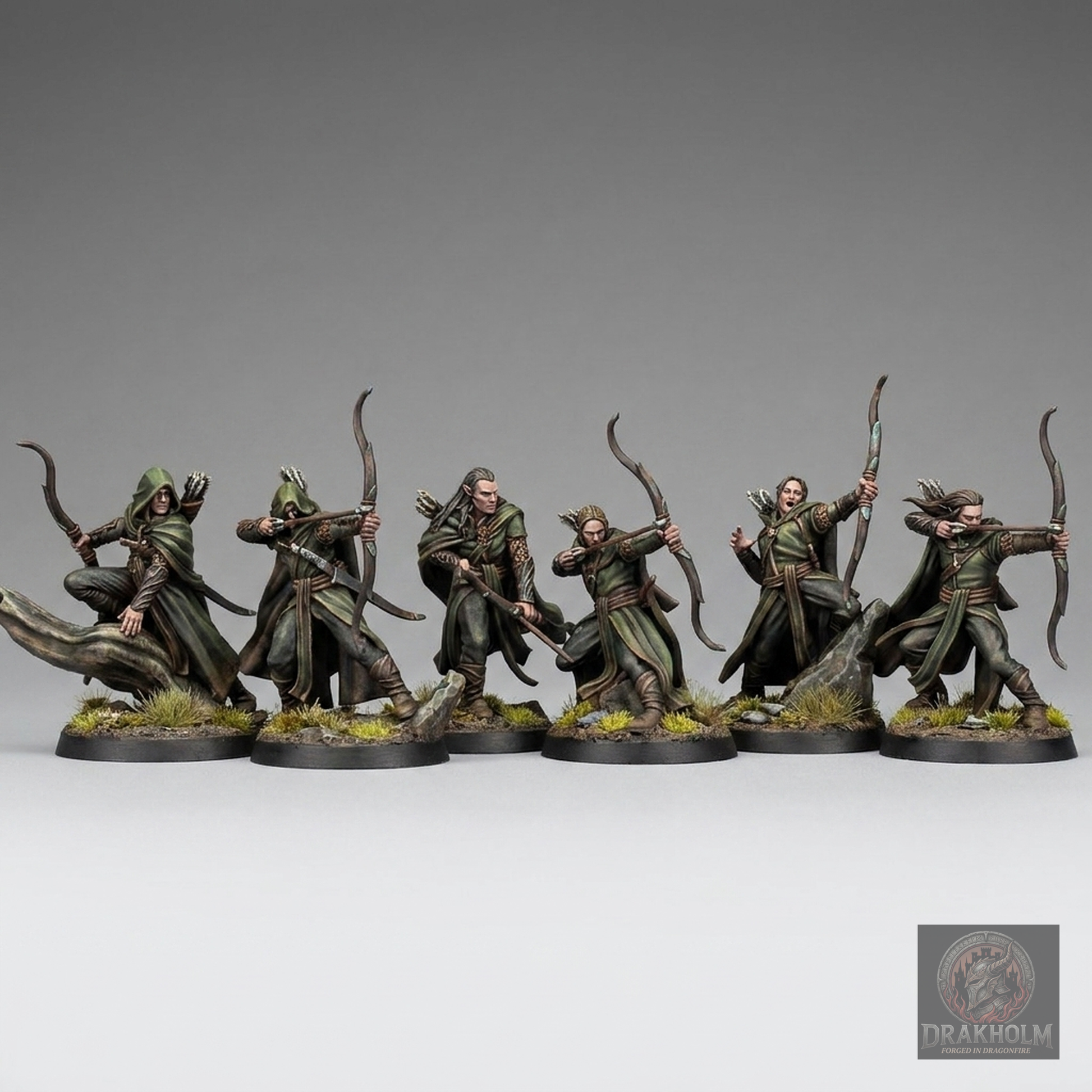 Rivendell Elf Archer | High Elves | 28mm Resin Miniature | LOTR Middle-earth | Tabletop Wargaming