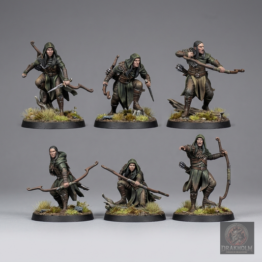 Mirkwood Elf Warrior | Silvan Elves | 28mm Resin Miniature | LOTR Middle-earth | Tabletop Wargaming
