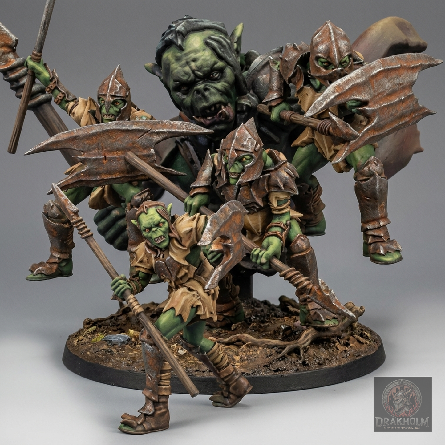 Moria Goblin Spearman | Moria Goblins | 28mm Resin Miniature | LOTR Middle-earth | Tabletop Wargaming