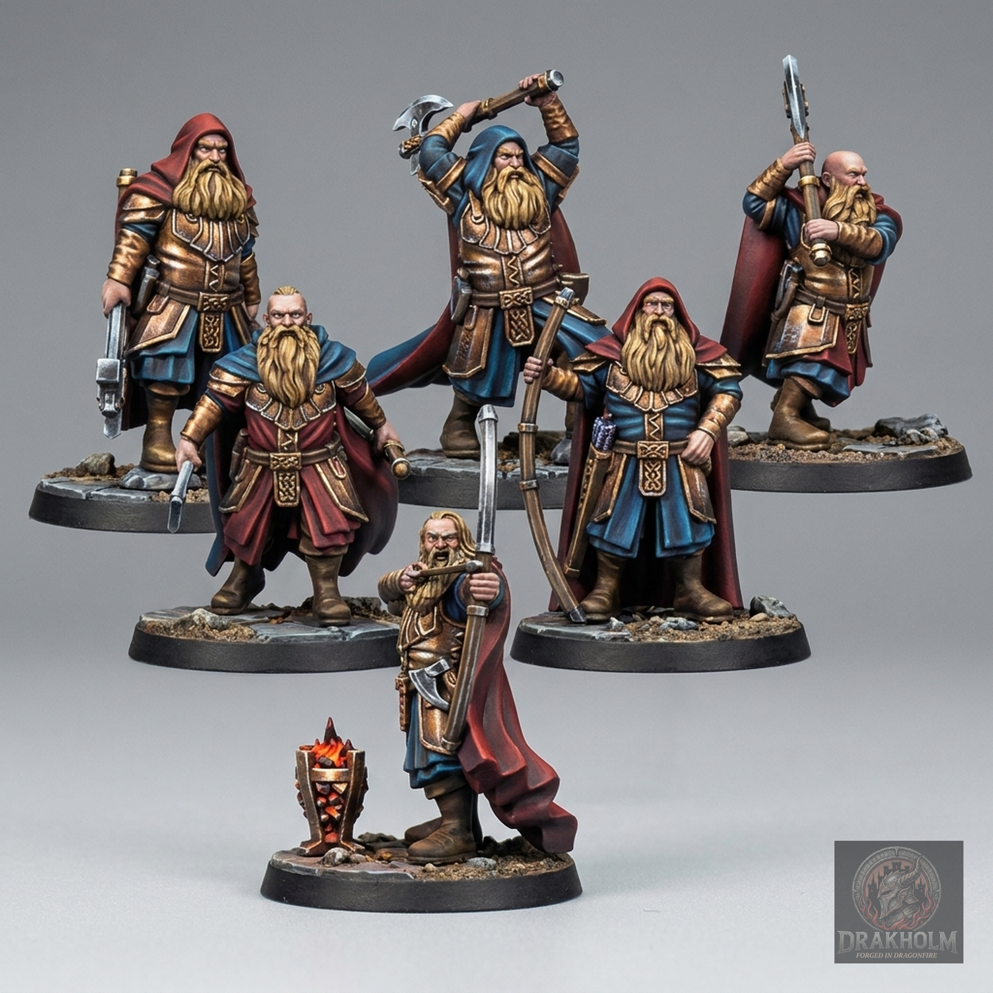 Erebor Dwarf Warrior | Erebor Dwarves | 28mm Resin Miniature | LOTR Middle-earth | Tabletop Wargaming