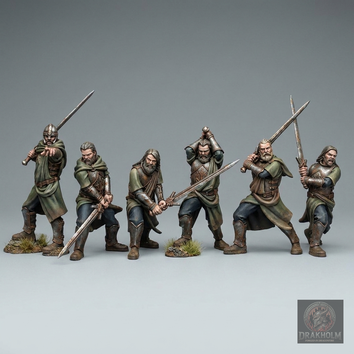 Dol Amroth Knight Swordsman | 28mm Resin Miniature | LOTR Middle-earth | Tabletop Wargaming