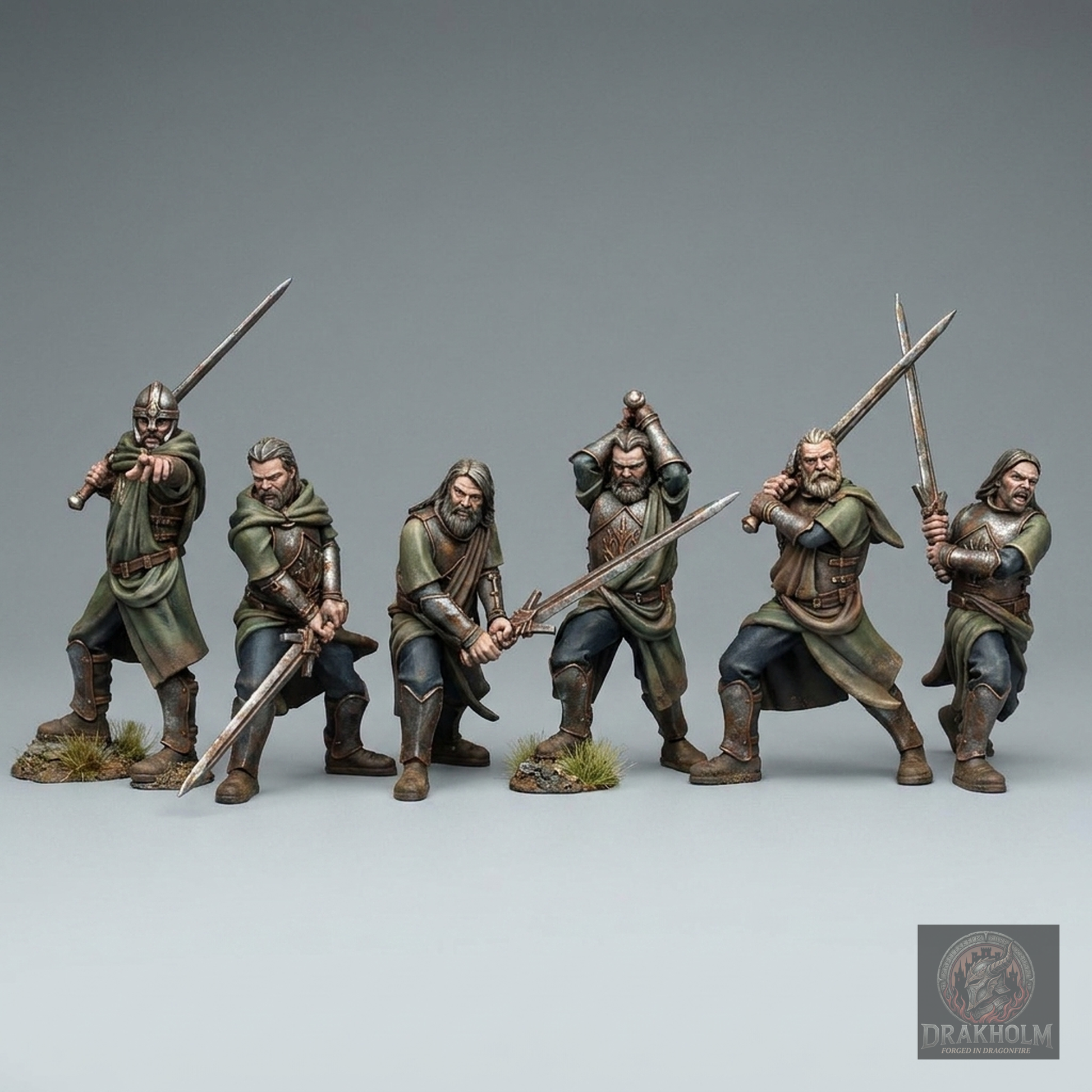 Dol Amroth Knight Swordsman | 28mm Resin Miniature | LOTR Middle-earth | Tabletop Wargaming