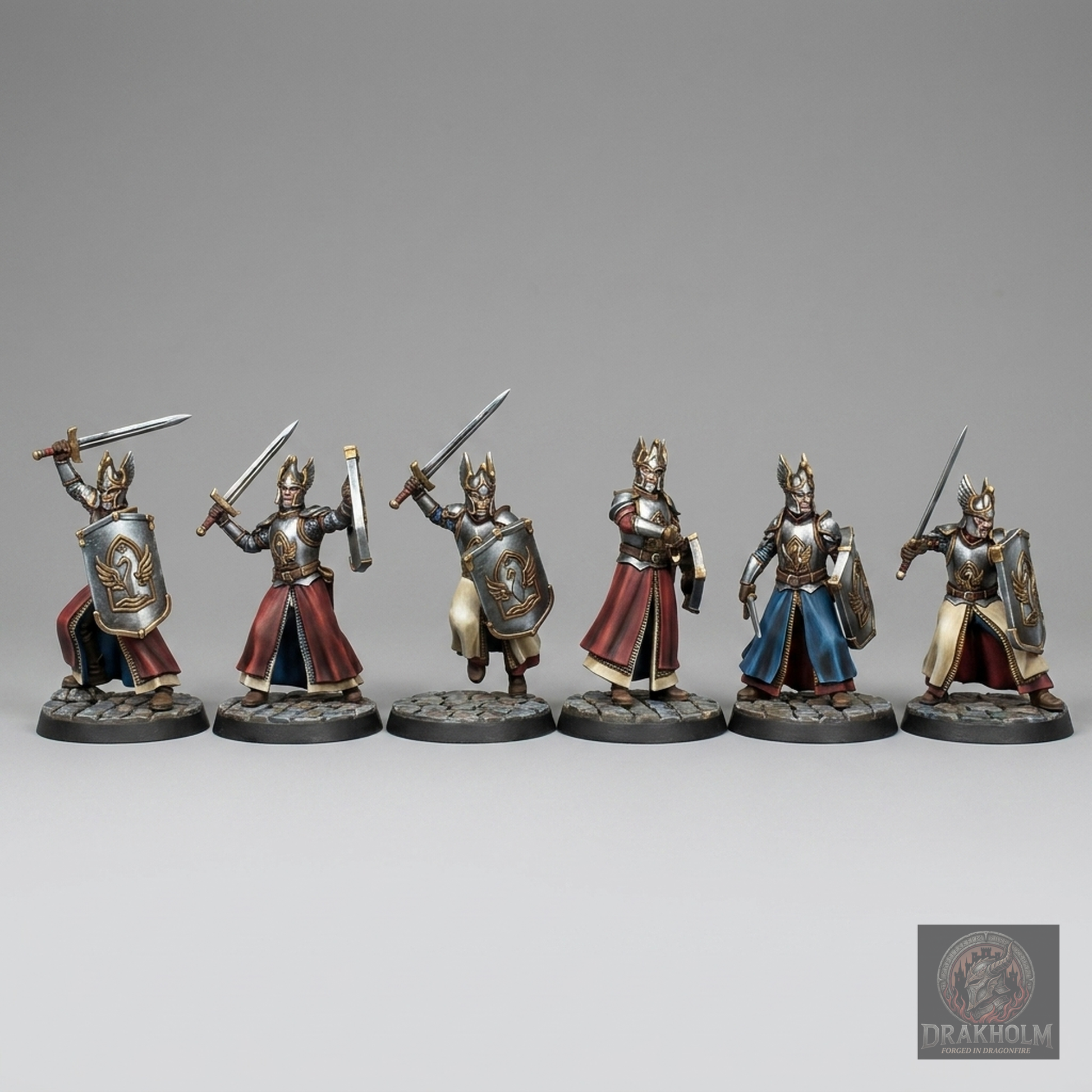 Dol Amroth Knight Swordsman | 28mm Resin Miniature | LOTR Middle-earth | Tabletop Wargaming