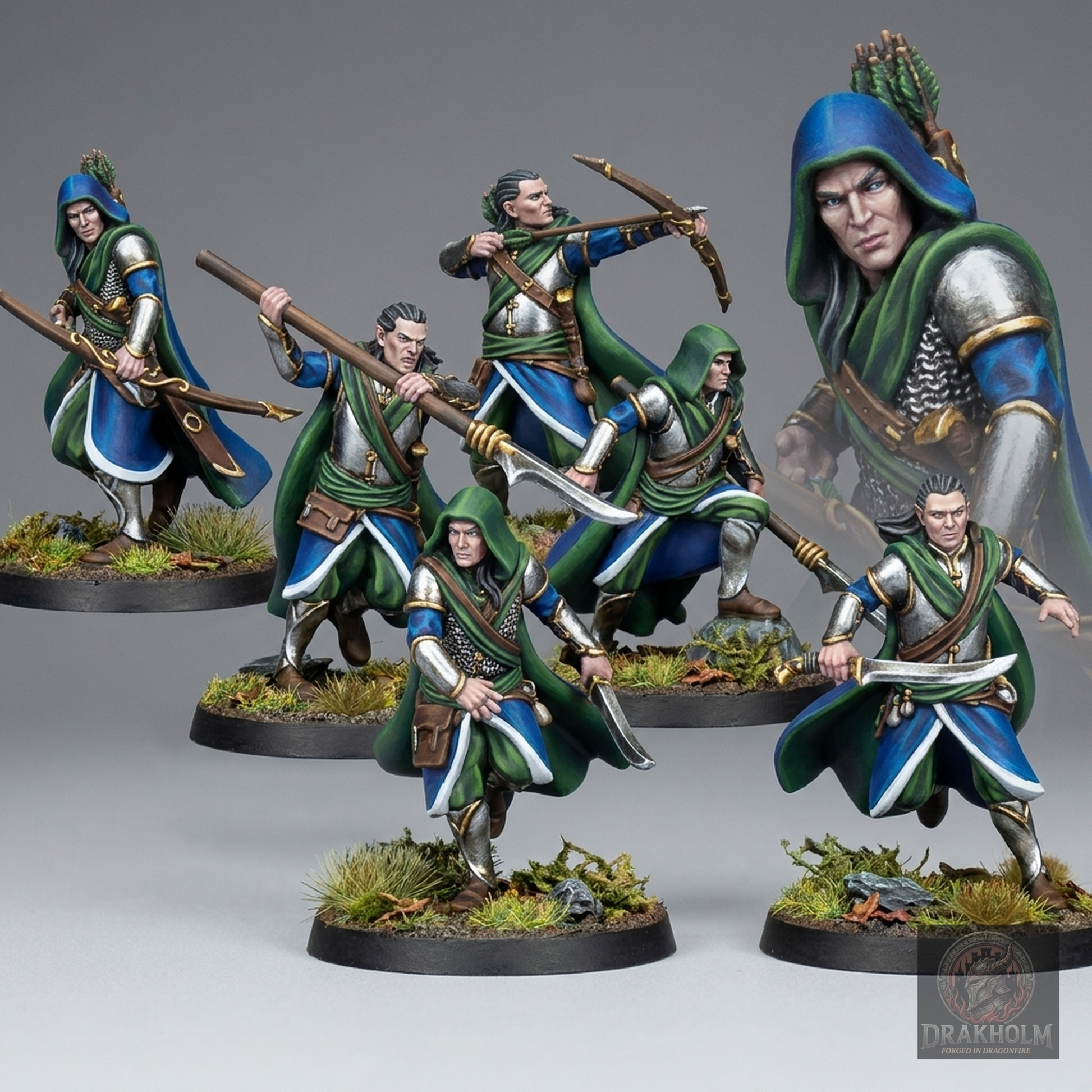 Dark Elf Warrior | Dark Elves | 28mm Resin Miniature | LOTR Middle-earth | Tabletop Wargaming