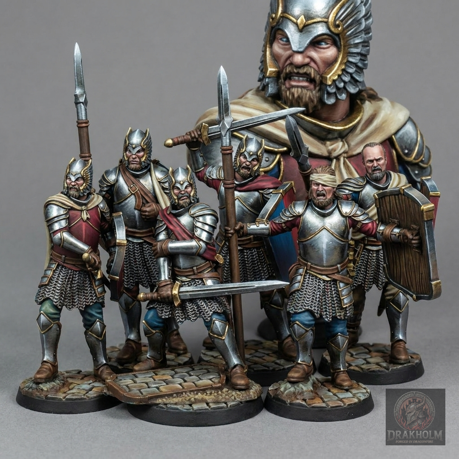 Gondor Warrior | 28mm Resin Miniature | LOTR Middle-earth | Tabletop Wargaming