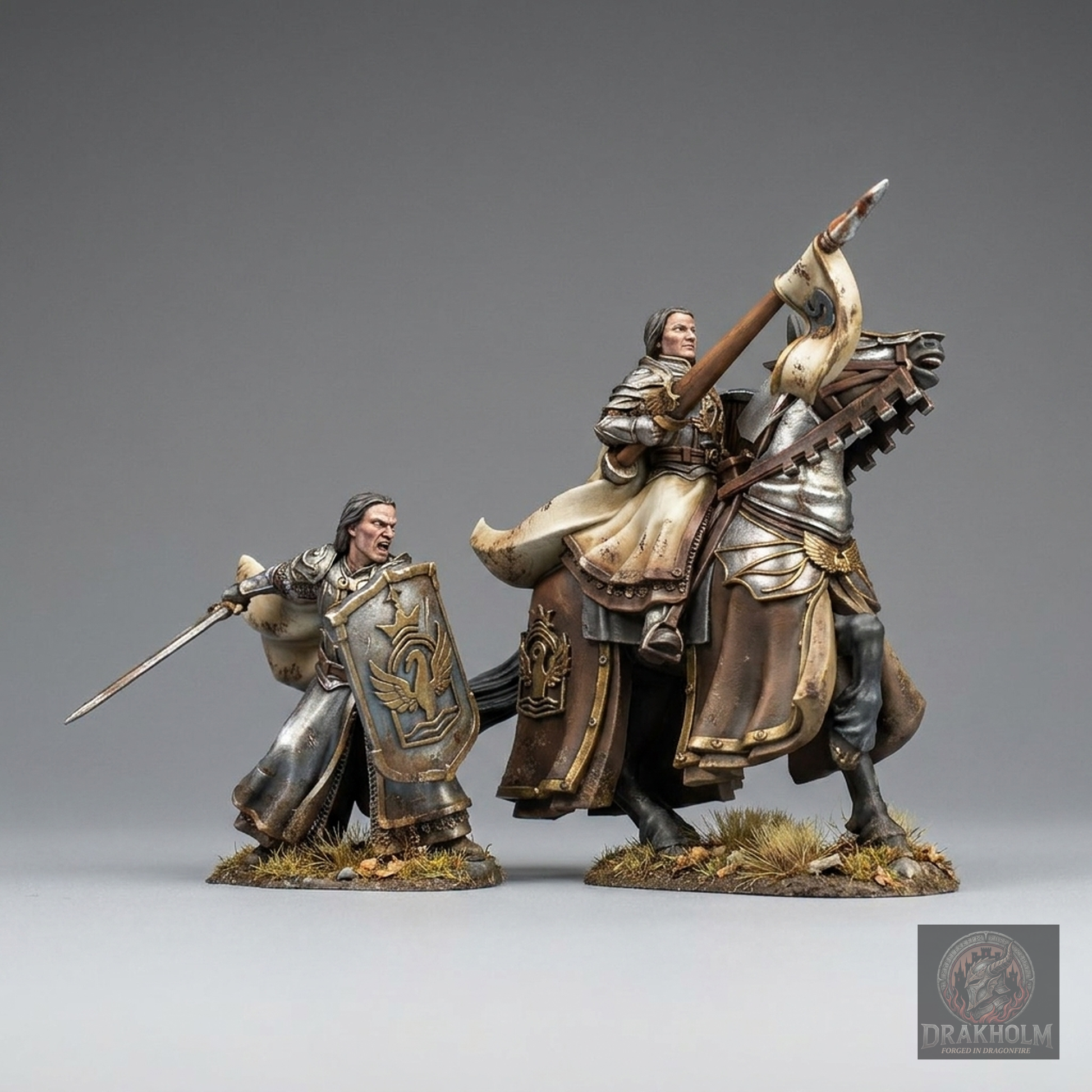 Dol Amroth Knight Prince | 28mm Resin Miniature | LOTR Middle-earth | Tabletop Wargaming