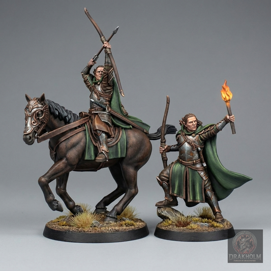 Gondor Captain | 28mm Resin Miniature | LOTR Middle-earth | Tabletop Wargaming