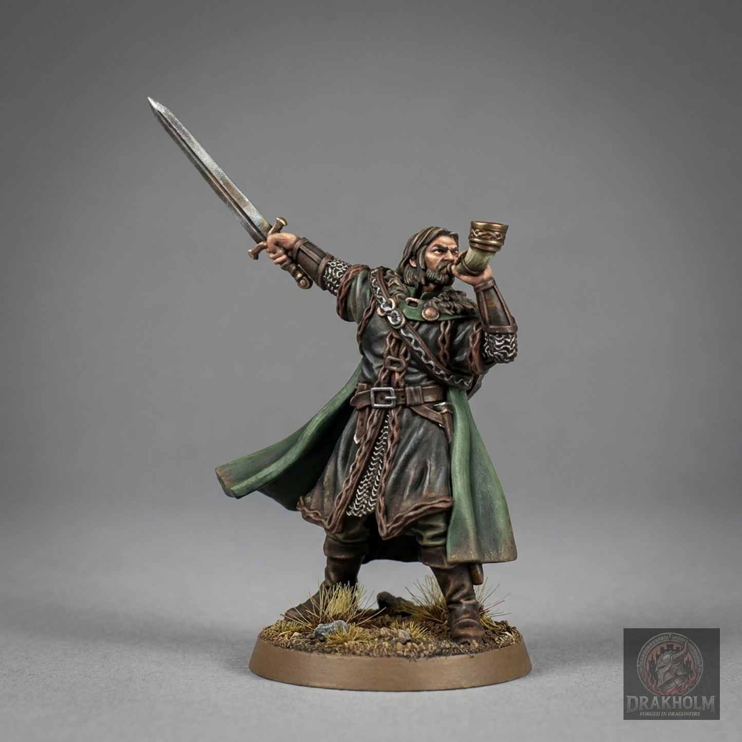 Fellowship Hero Warrior | 28mm Resin Miniature | LOTR Middle-earth | Tabletop Wargaming