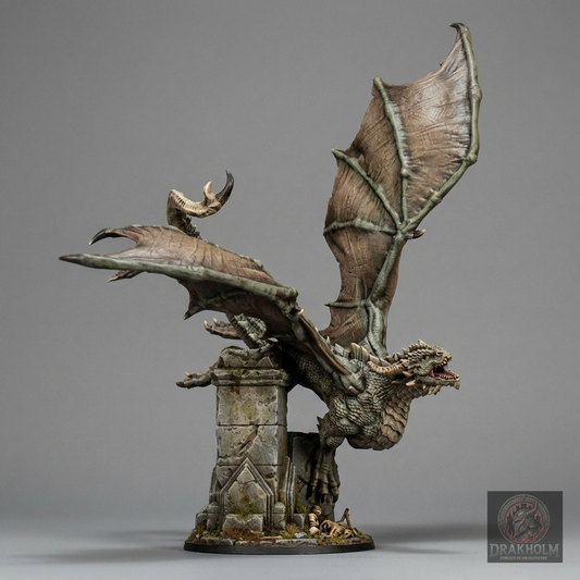 Moria Goblin Dragon | Moria Goblins | 28mm Resin Miniature | LOTR Middle-earth | Tabletop Wargaming