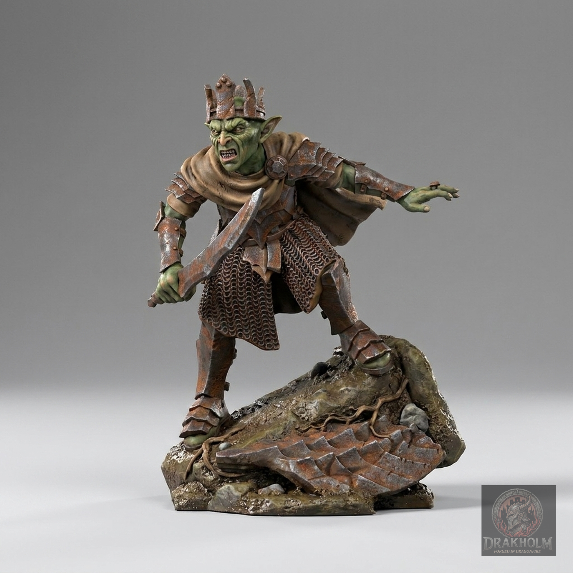 Moria Goblin Warrior | Moria Goblins | 28mm Resin Miniature | LOTR Middle-earth | Tabletop Wargaming