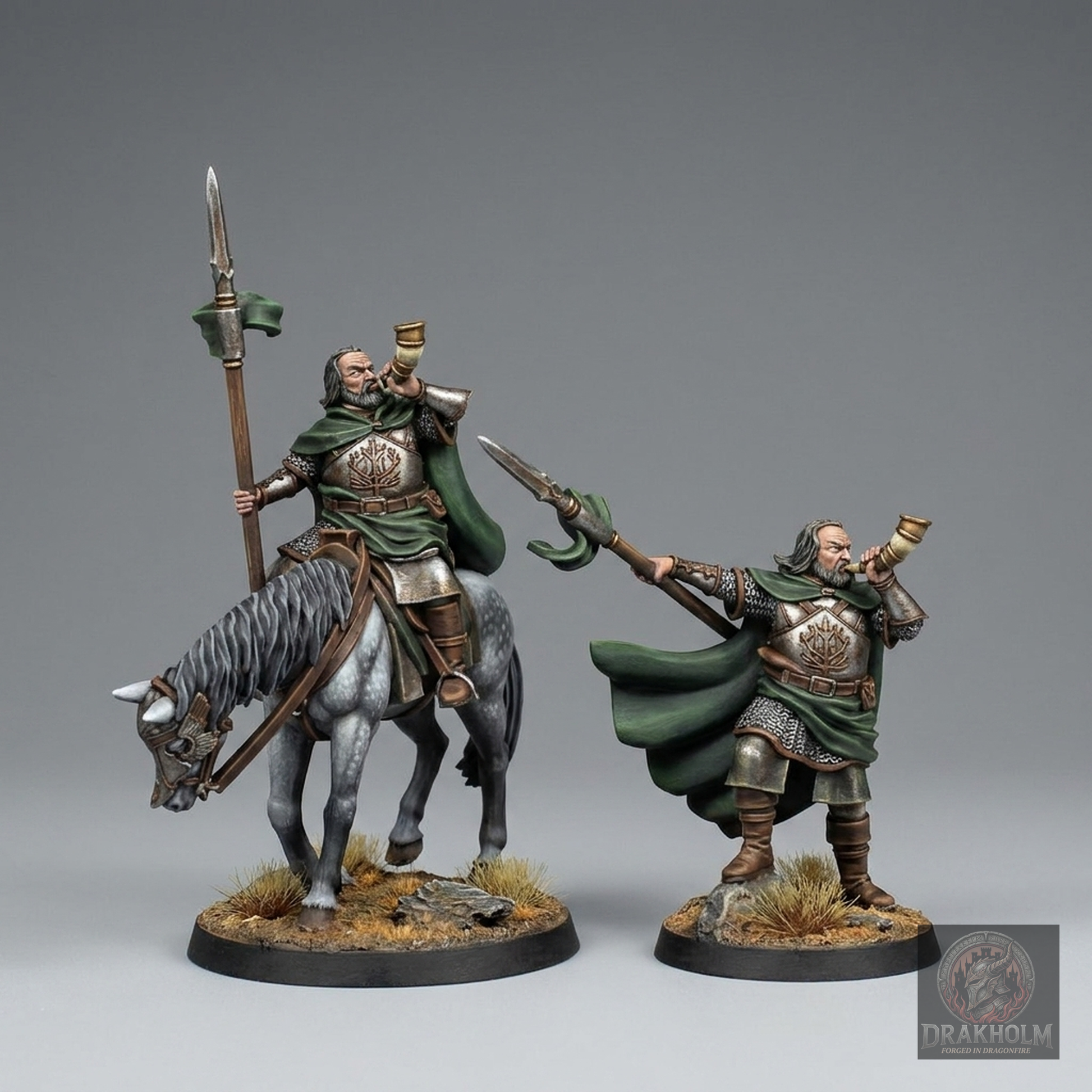 Dol Amroth Knight Warrior | 28mm Resin Miniature | LOTR Middle-earth | Tabletop Wargaming