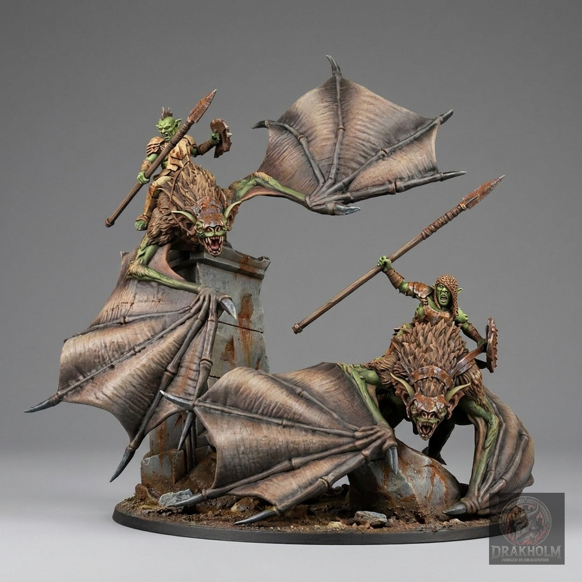 Moria Goblin Bat Swarm | Moria Goblins | 28mm Resin Miniature | LOTR Middle-earth | Tabletop Wargaming