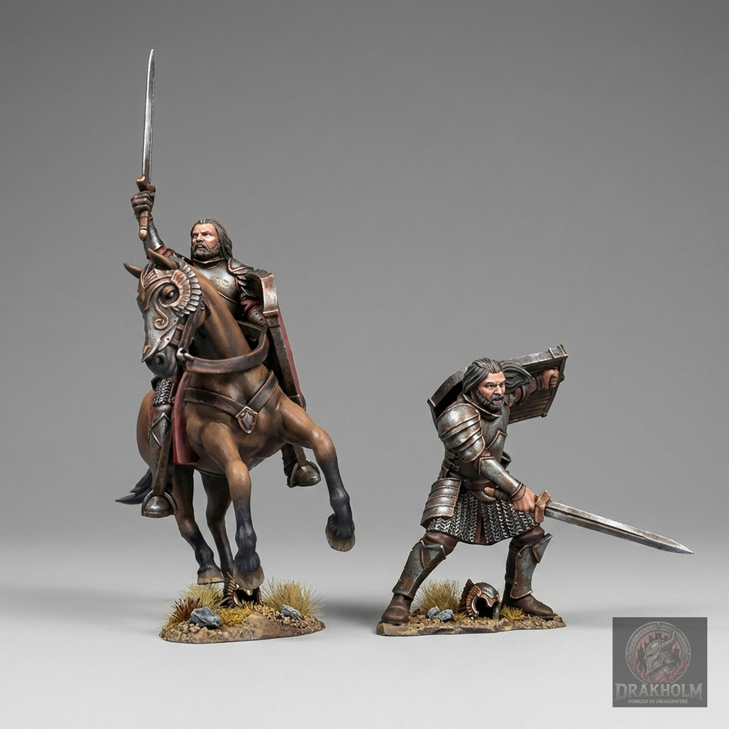 Gondor Captain | 28mm Resin Miniature | LOTR Middle-earth | Tabletop Wargaming