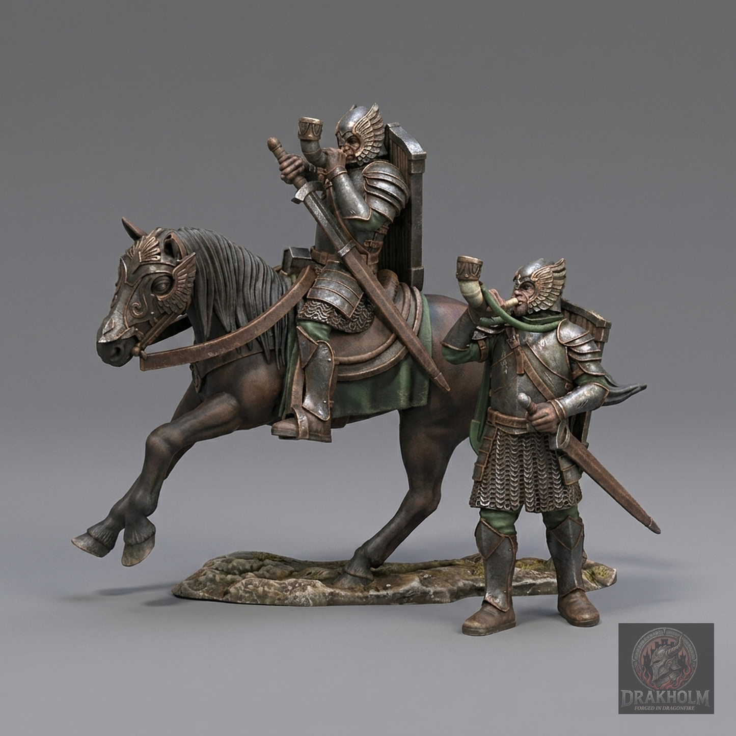 Gondor Musician | 28mm Resin Miniature | LOTR Middle-earth | Tabletop Wargaming