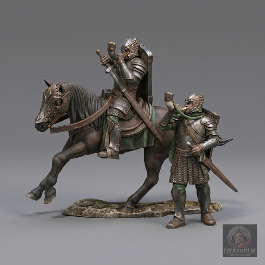 Gondor Musician | 28mm Resin Miniature | LOTR Middle-earth | Tabletop Wargaming