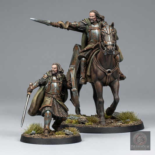 Numenor Captain | 28mm Resin Miniature | LOTR Middle-earth | Tabletop Wargaming