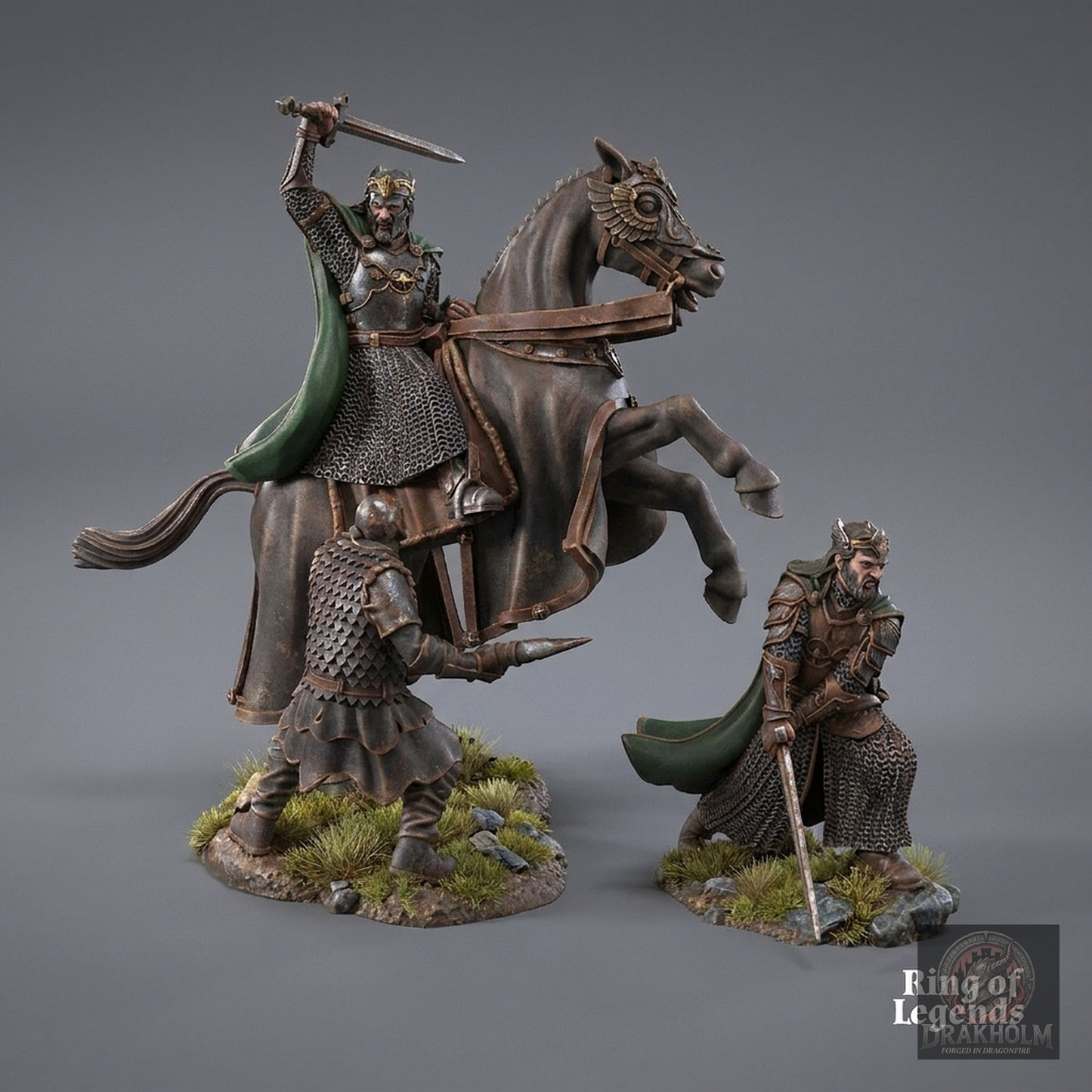 Gondor King | 28mm Resin Miniature | LOTR Middle-earth | Tabletop Wargaming