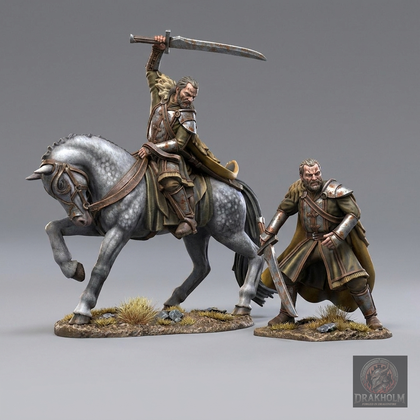Wild Men Commander | Dunlendings | 28mm Resin Miniature | LOTR Middle-earth | Tabletop Wargaming