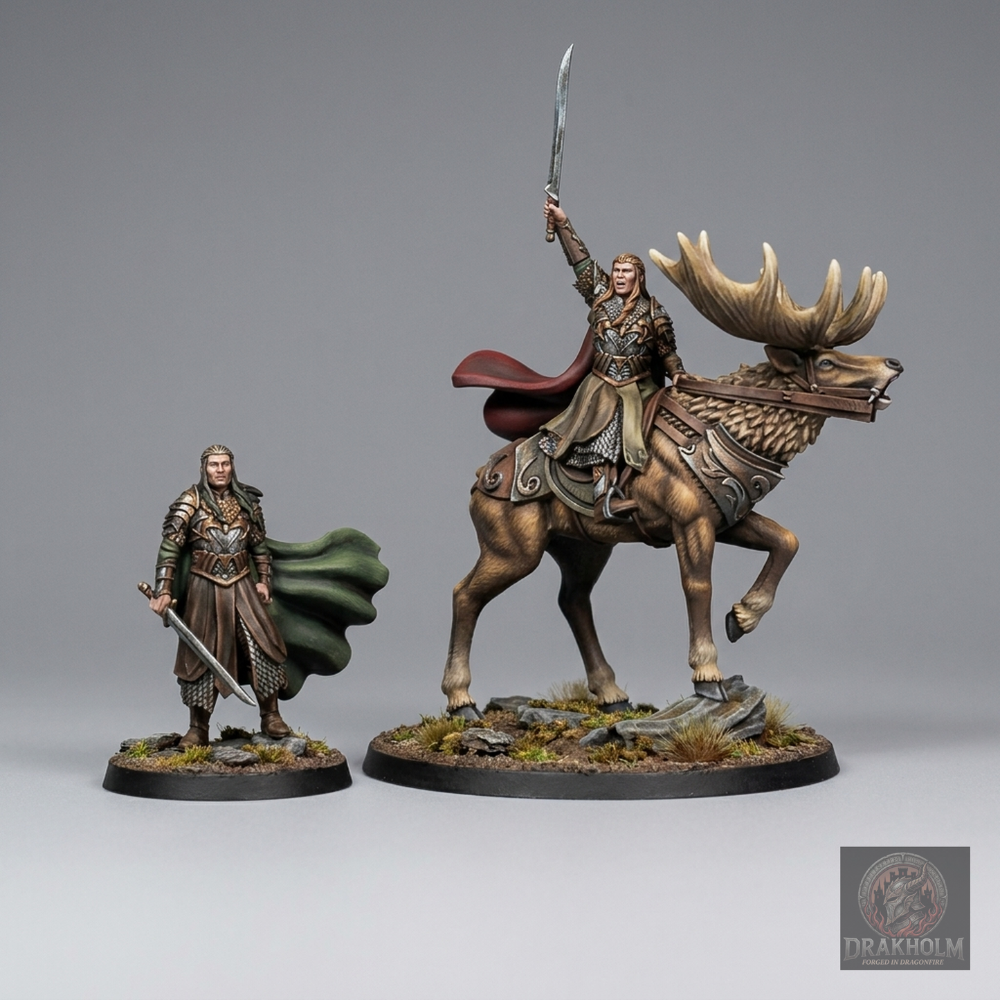 Mirkwood Elf King | Silvan Elves | 28mm Resin Miniature | LOTR Middle-earth | Tabletop Wargaming
