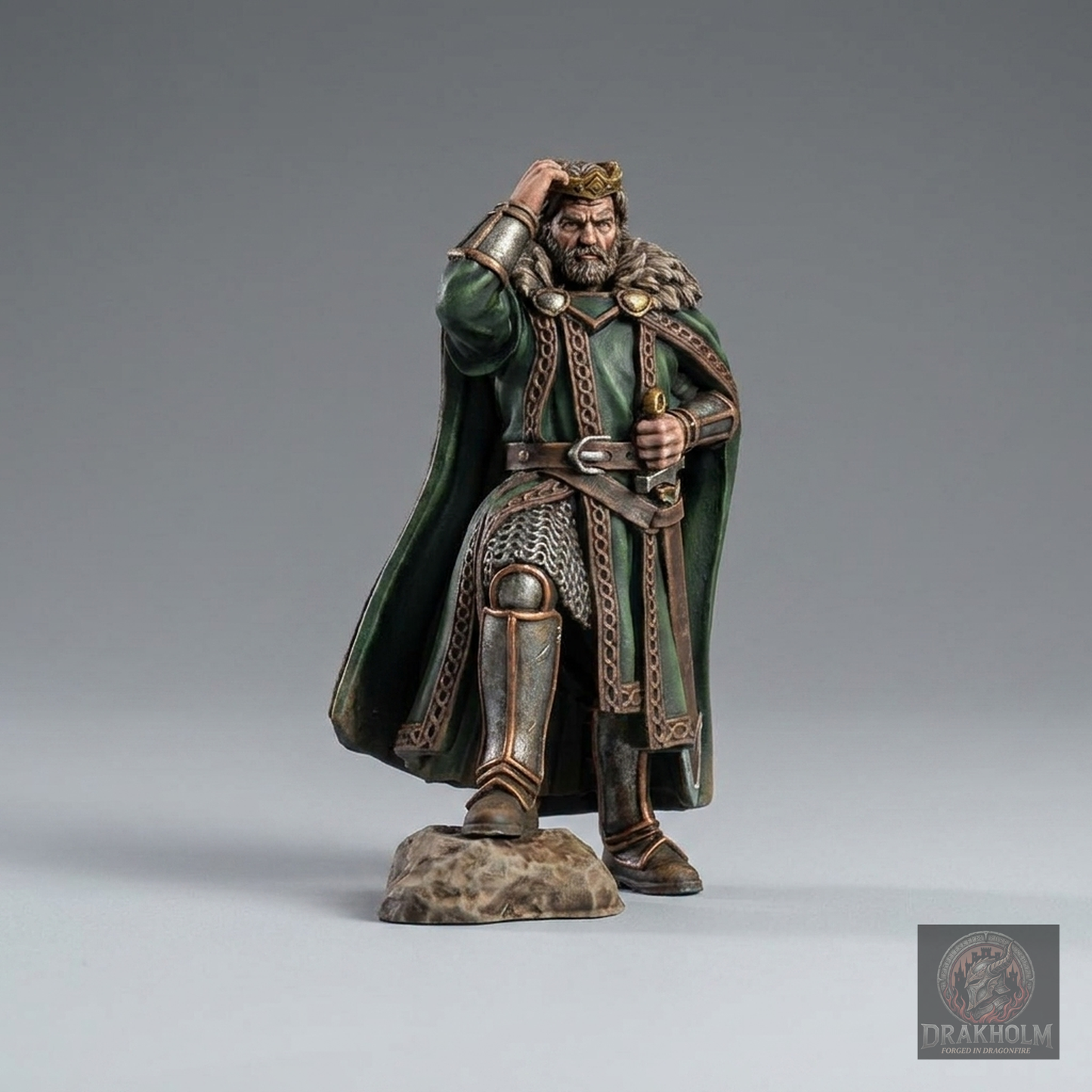 Rohan King | 28mm Resin Miniature | LOTR Middle-earth | Tabletop Wargaming