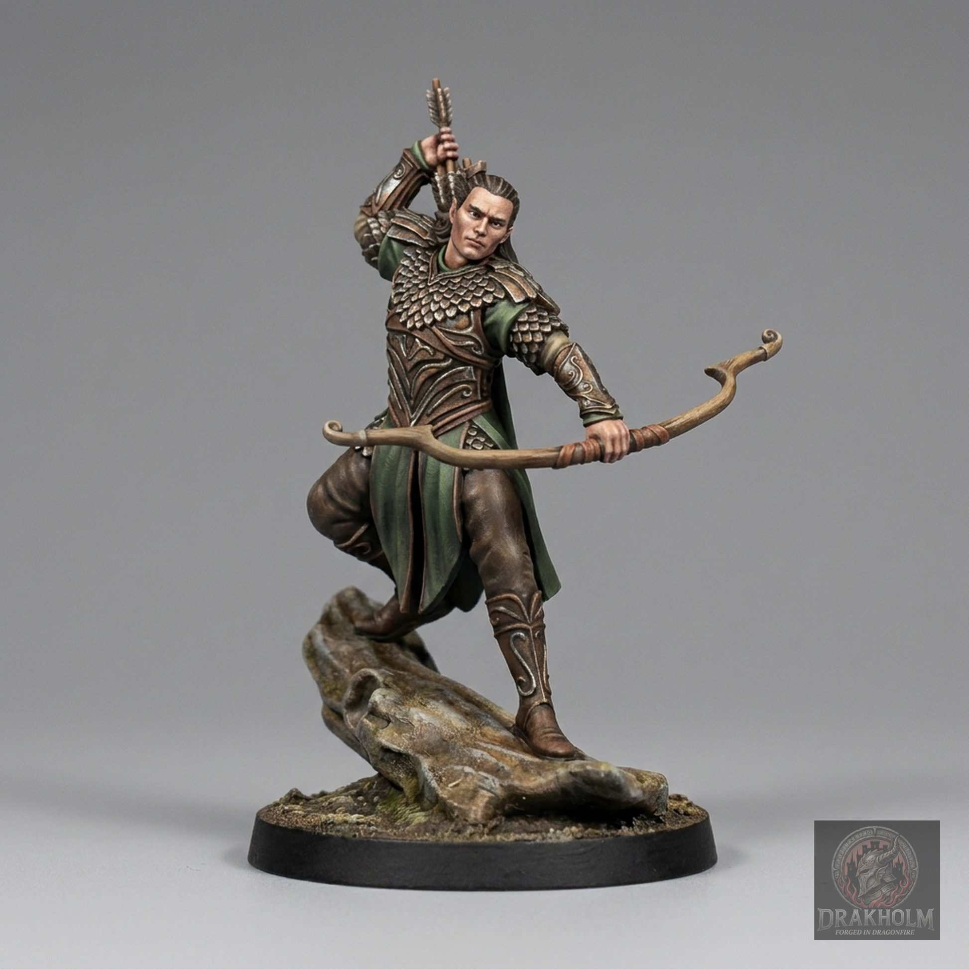 Mirkwood Elf Prince | Silvan Elves | 28mm Resin Miniature | LOTR Middle-earth | Tabletop Wargaming