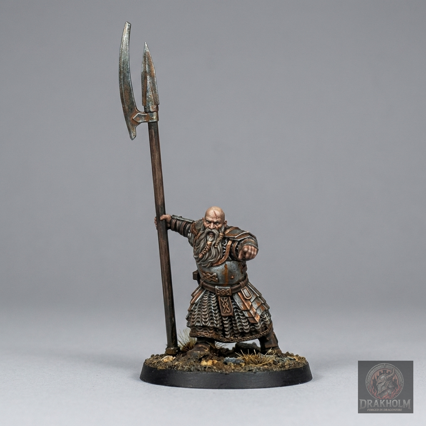 Erebor Dwarf Warrior | Erebor Dwarves | 28mm Resin Miniature | LOTR Middle-earth | Tabletop Wargaming