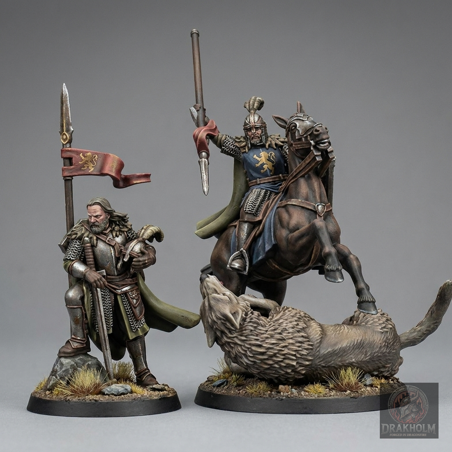 Rohan Captain | 28mm Resin Miniature | LOTR Middle-earth | Tabletop Wargaming