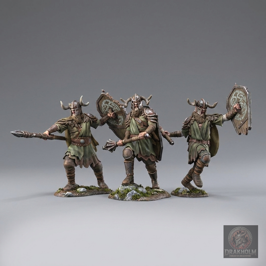 Undead Army Spearman | Army of the Dead | 28mm Resin Miniature | LOTR Middle-earth | Tabletop Wargaming