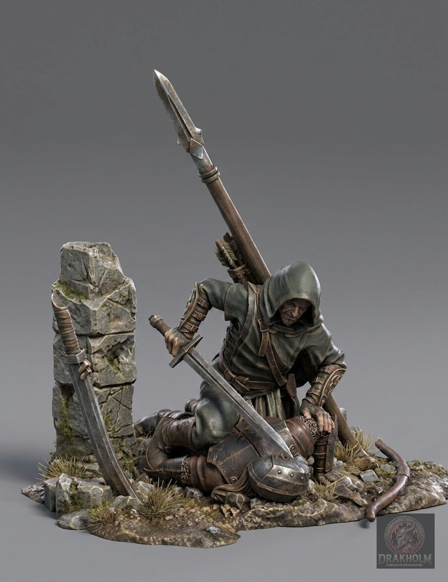 Gondor Warrior | 28mm Resin Miniature | LOTR Middle-earth | Tabletop Wargaming