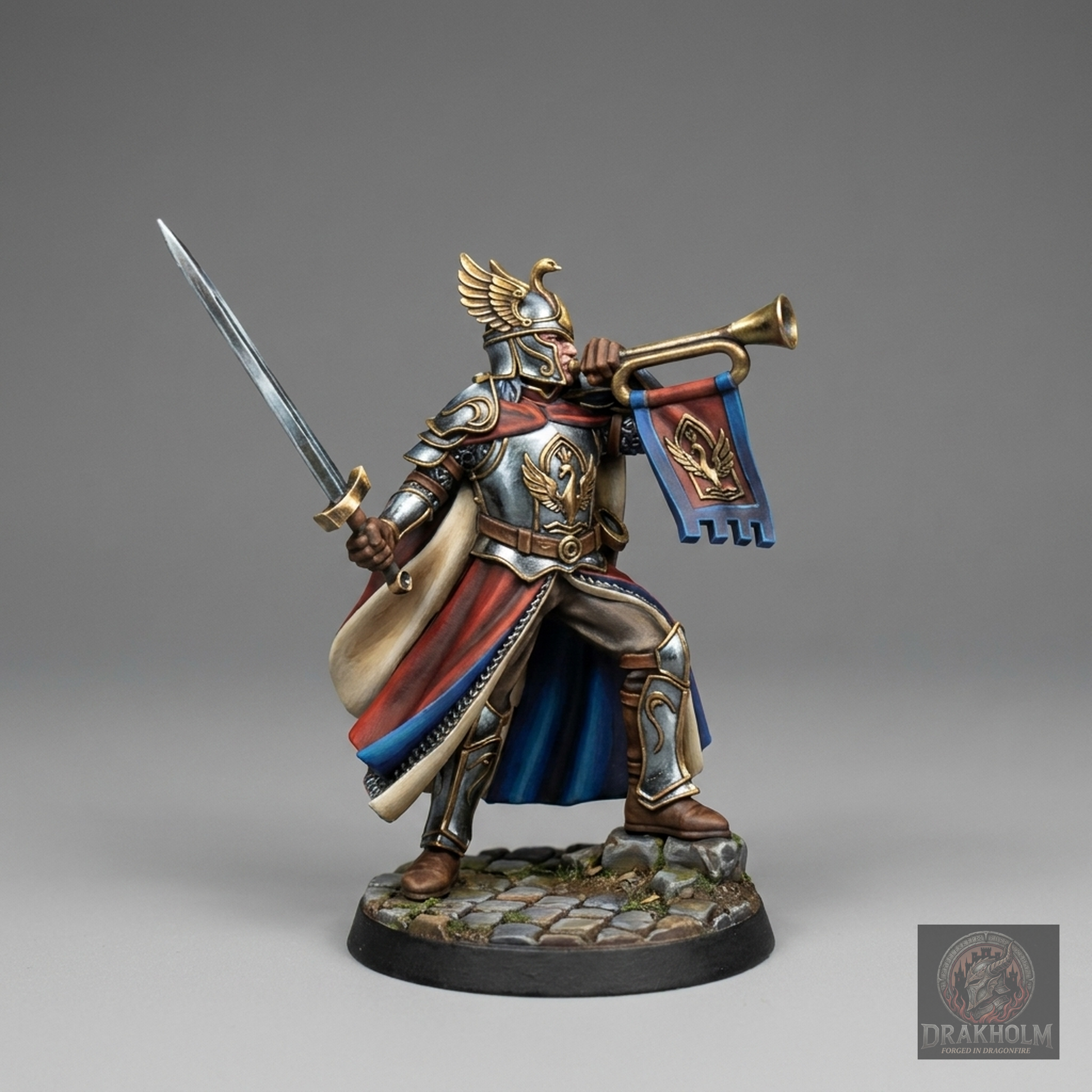 Dol Amroth Knight Warrior | 28mm Resin Miniature | LOTR Middle-earth | Tabletop Wargaming