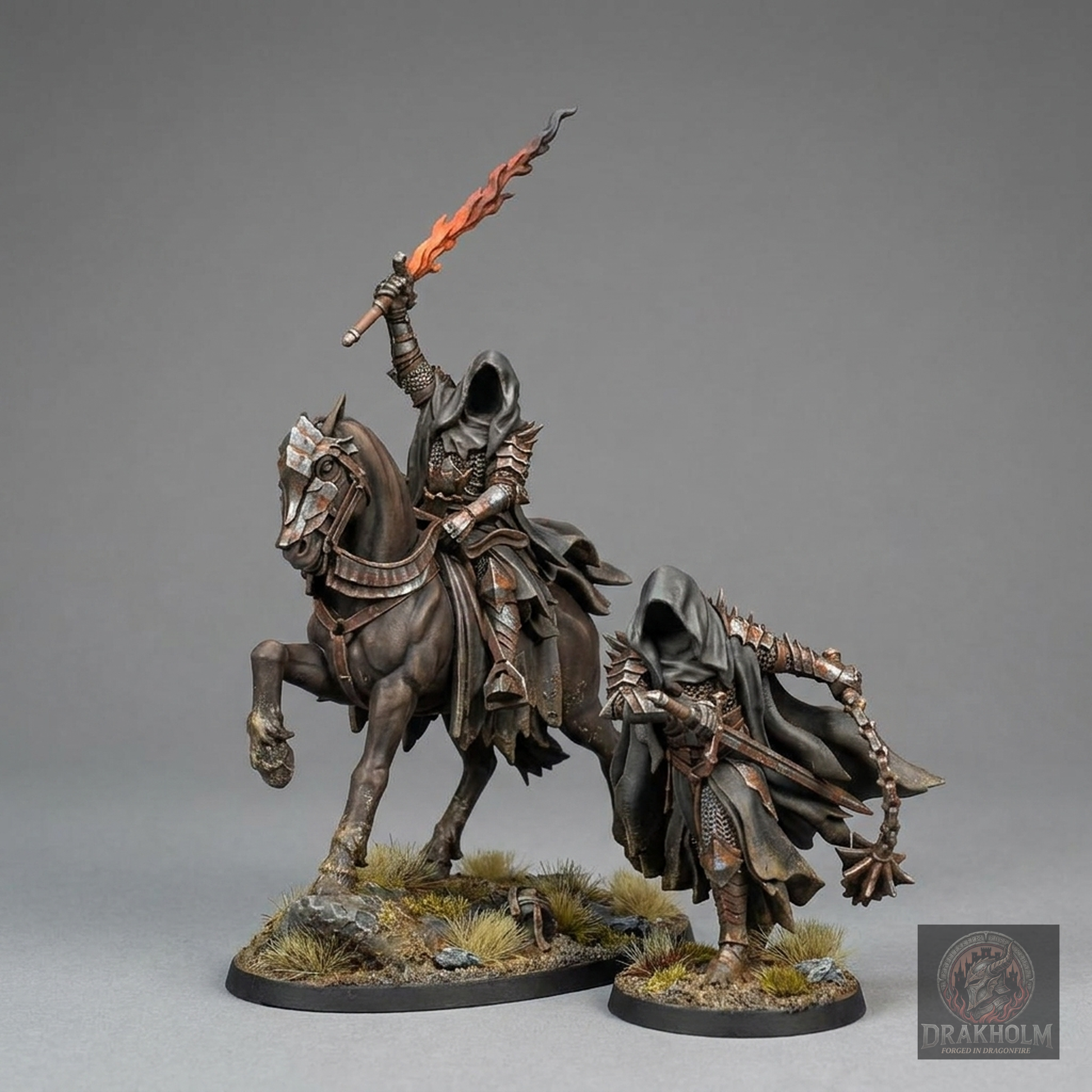 Undead Army King | Army of the Dead | 28mm Resin Miniature | LOTR Middle-earth | Tabletop Wargaming