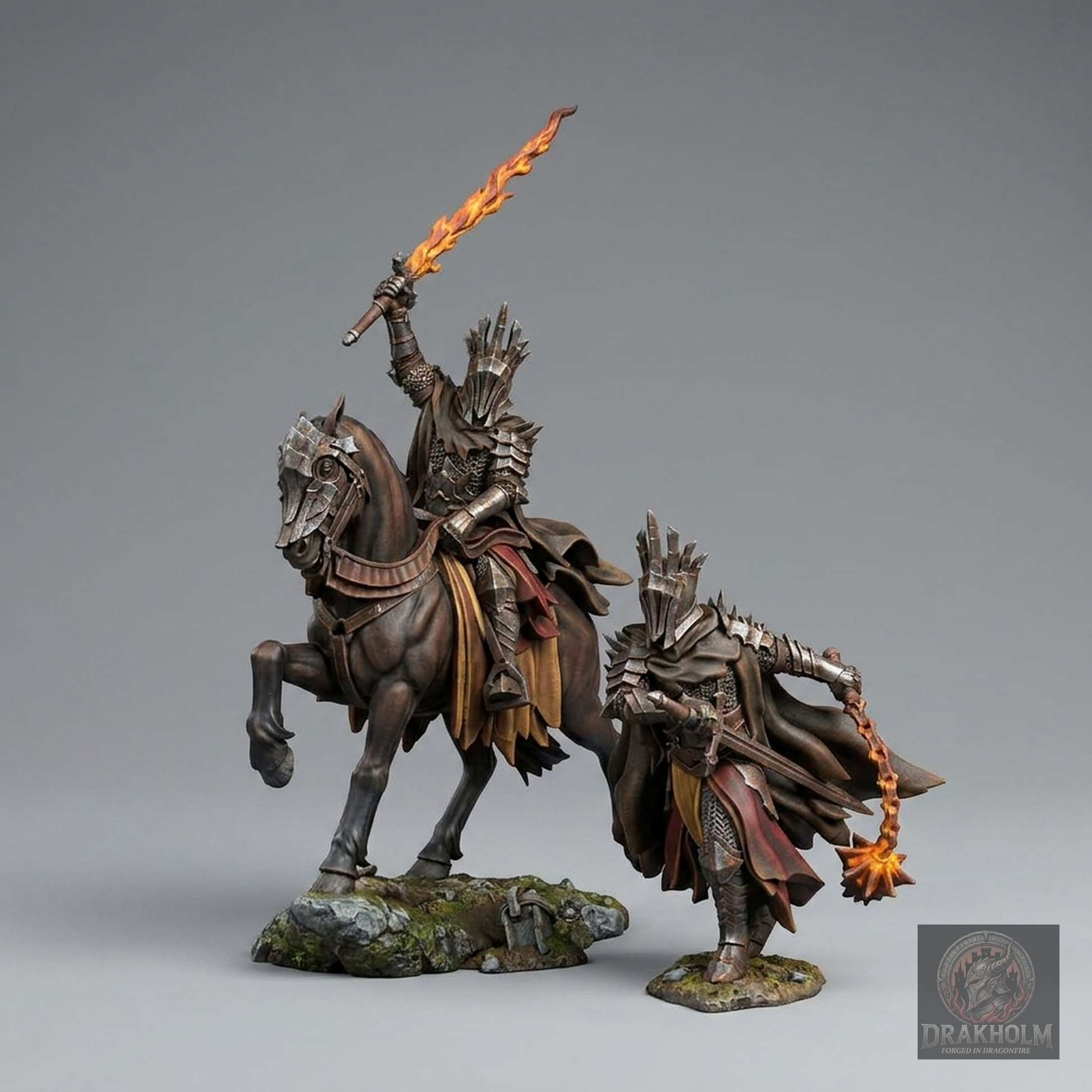 Undead Army King | Army of the Dead | 28mm Resin Miniature | LOTR Middle-earth | Tabletop Wargaming