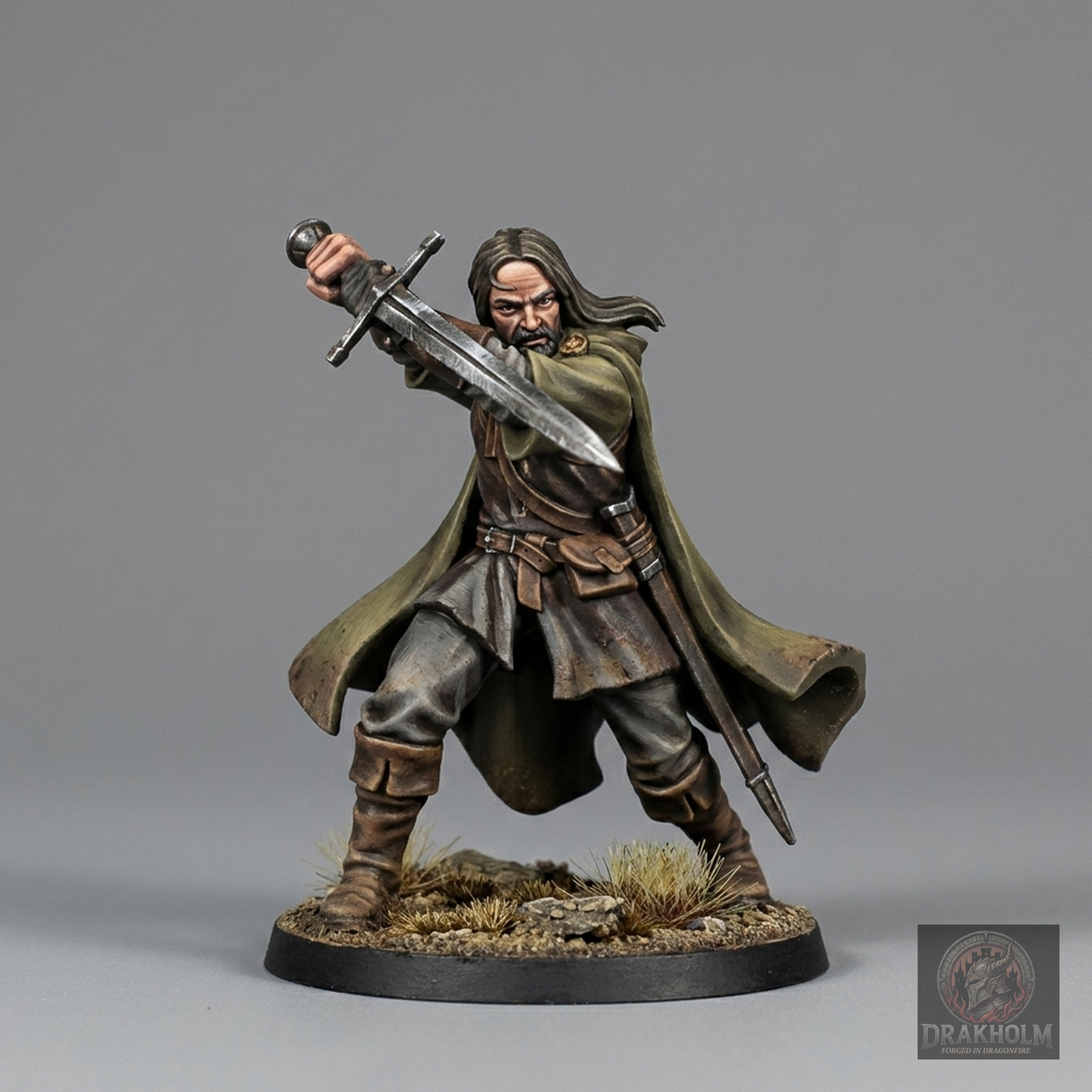 Fellowship Hero Warrior | 28mm Resin Miniature | LOTR Middle-earth | Tabletop Wargaming
