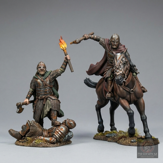 Men of the West Captain | 28mm Resin Miniature | LOTR Middle-earth | Tabletop Wargaming