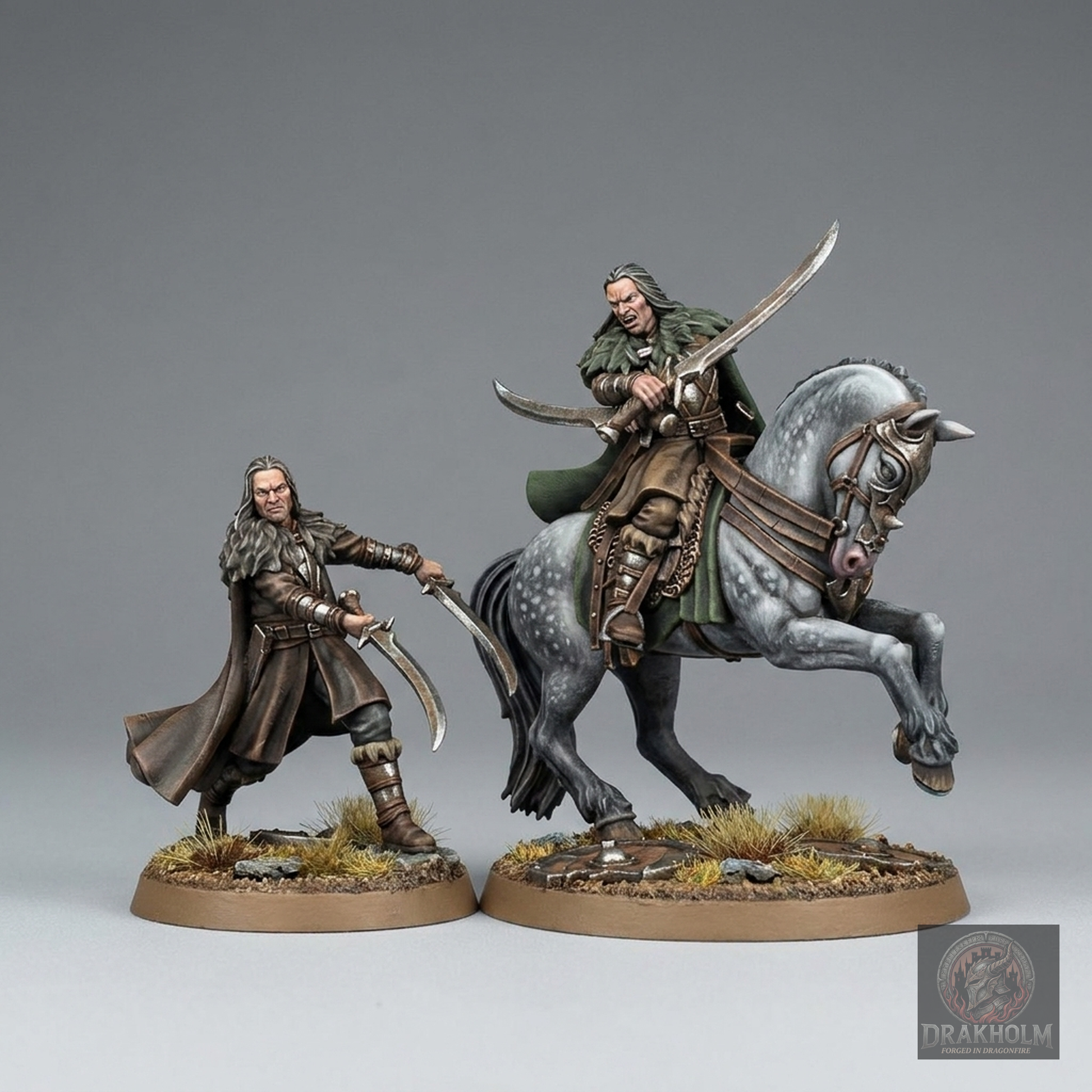 Wild Men Lord | Dunlendings | 28mm Resin Miniature | LOTR Middle-earth | Tabletop Wargaming