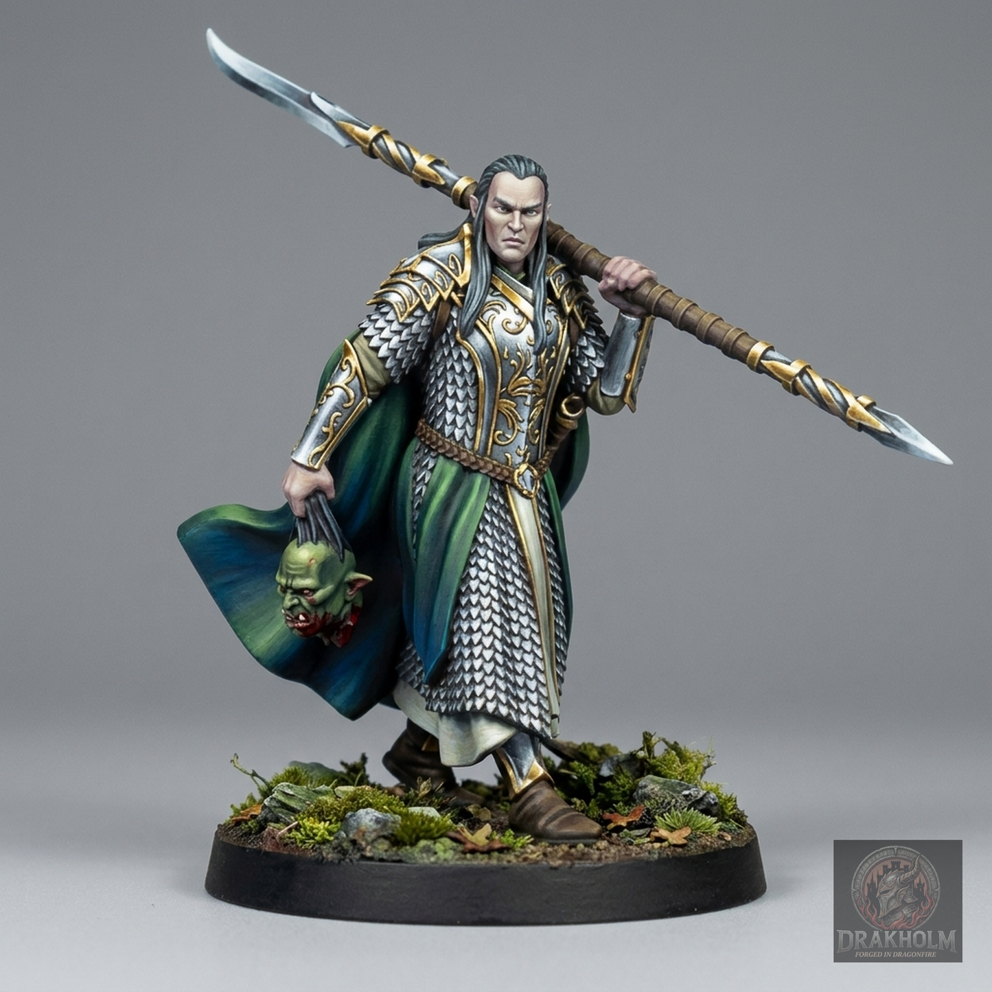 Mirkwood Elf Captain | Silvan Elves | 28mm Resin Miniature | LOTR Middle-earth | Tabletop Wargaming