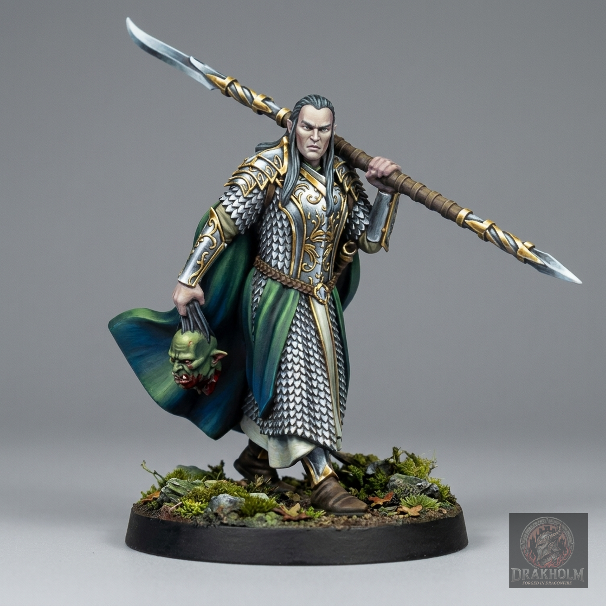 Mirkwood Elf Captain | Silvan Elves | 28mm Resin Miniature | LOTR Middle-earth | Tabletop Wargaming