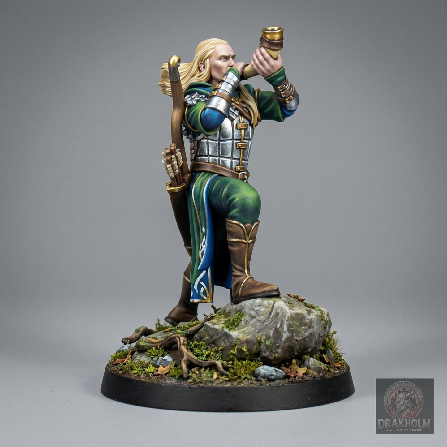 Mirkwood Elf Musician | Silvan Elves | 28mm Resin Miniature | LOTR Middle-earth | Tabletop Wargaming