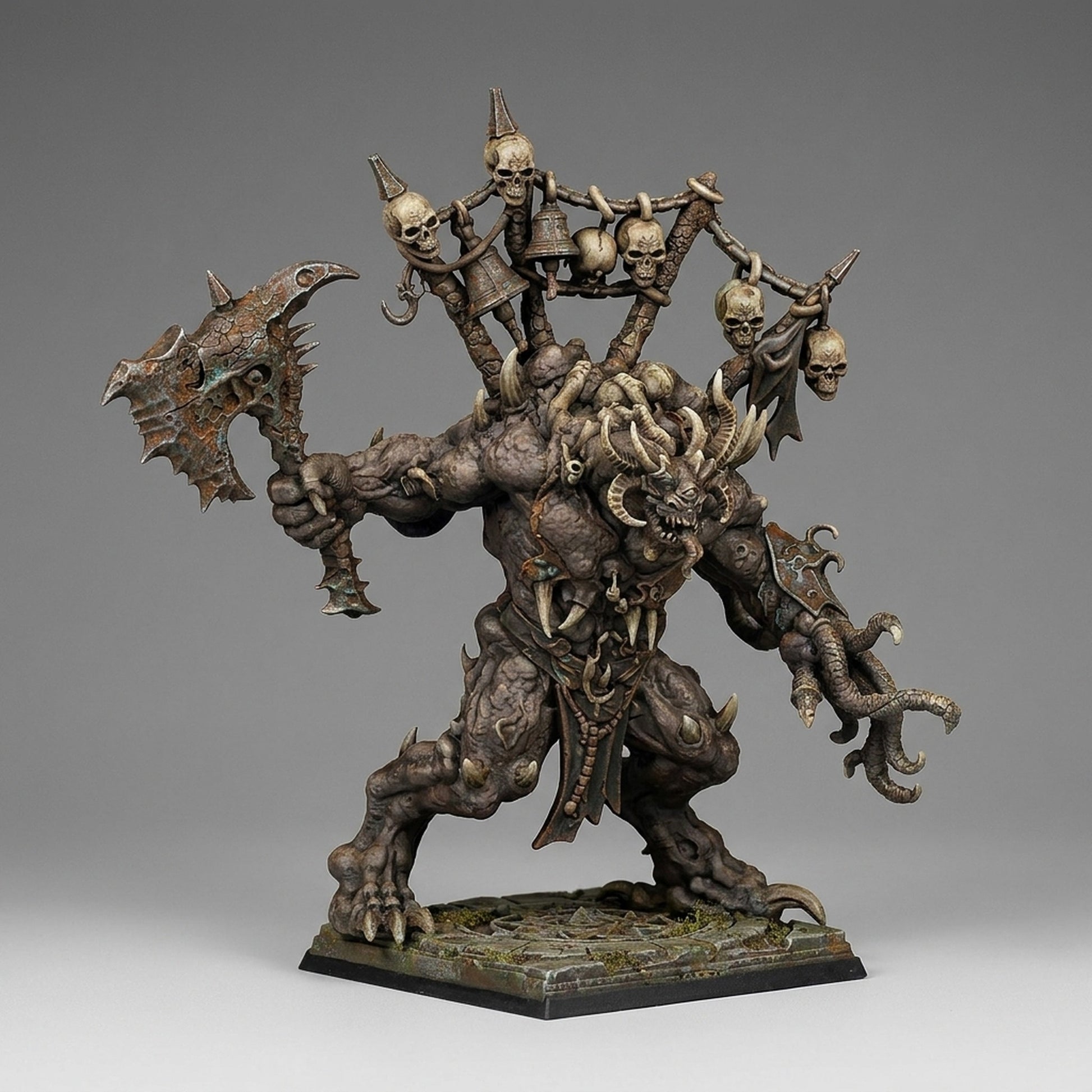 Miniatura Príncipes Demoníacos del Cambio con Trofeos Reinos del Caos resina 32mm sin pintar - Drakholm