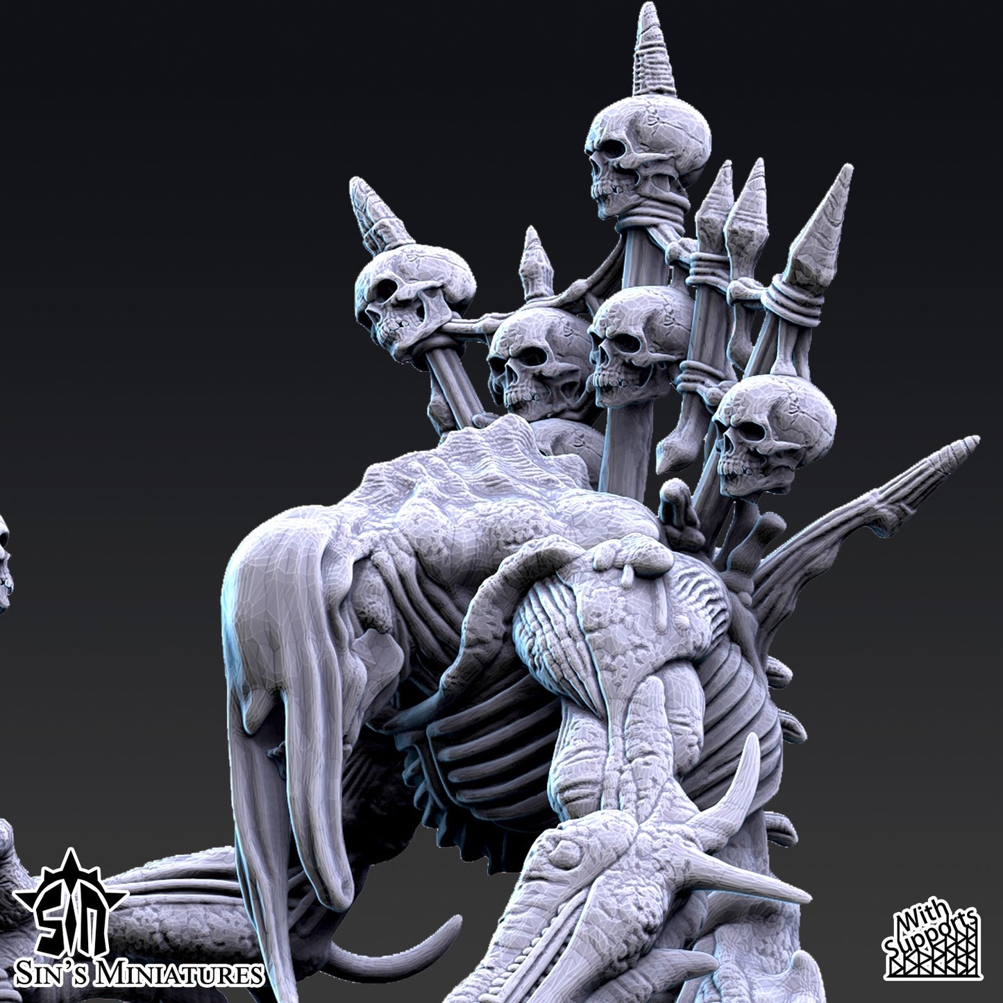 Miniatura Príncipes Demoníacos del Cambio con Trofeos Reinos del Caos resina 32mm sin pintar - Drakholm
