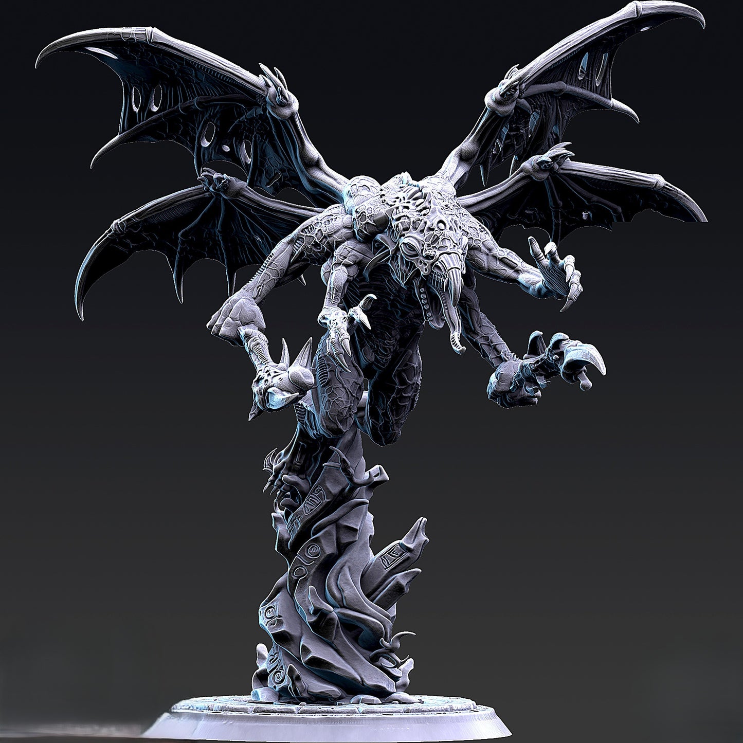 Miniatura Príncipes Demoníacos del Cambio con Alas Reinos del Caos resina 32mm sin pintar - Drakholm
