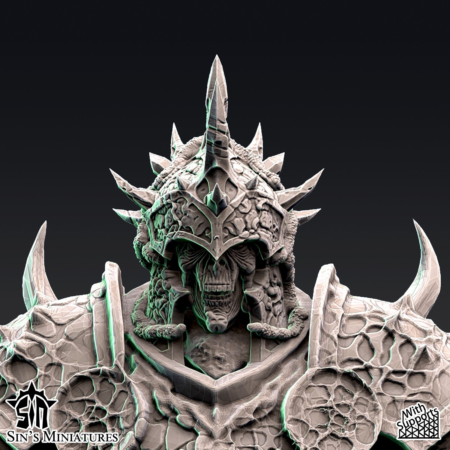 Miniatura Jinetes de la Enfermedad Reinos del Caos resina 32mm sin pintar - Drakholm